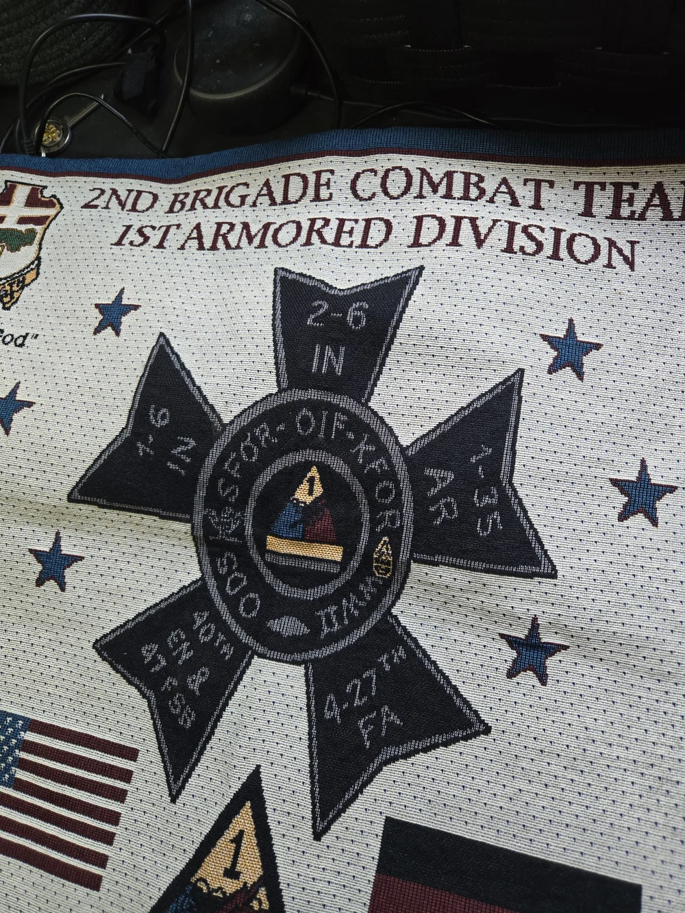 2nd Brigade Combat Team 1st Armored Division Baumholder Germany Patch Tapestry